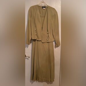 Nice olive green dress with jacket